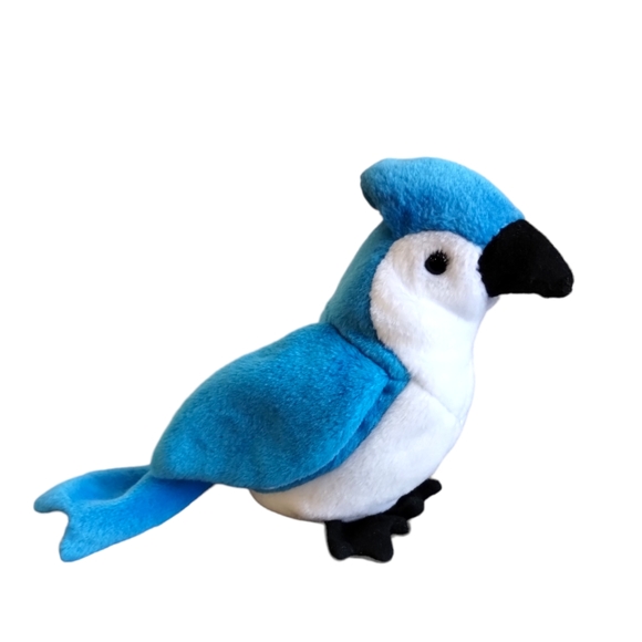 ✓Ty Beanie Baby - ROCKET the Blue Jay Bird - Picture 1 of 16